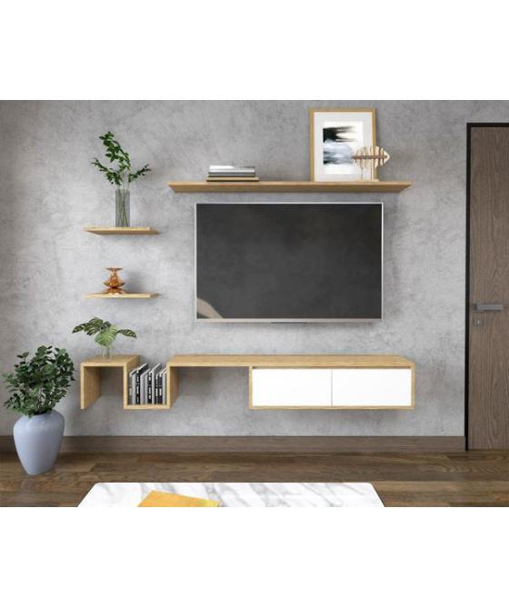 Kệ tivi treo tường 269 - Gỗ MDF, Dài 200cm Kệ tivi treo tường 269 - Gỗ MDF, Dài 200cm